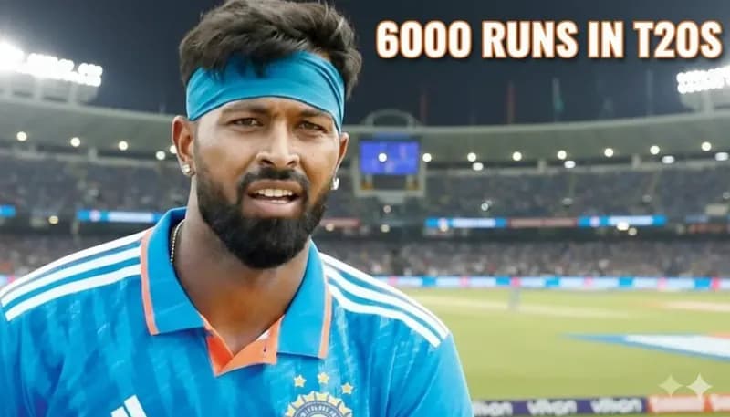 Hardik Pandya 6000 T20 Runs Milestone — Key Stats That Tell the Story | CricLegacy