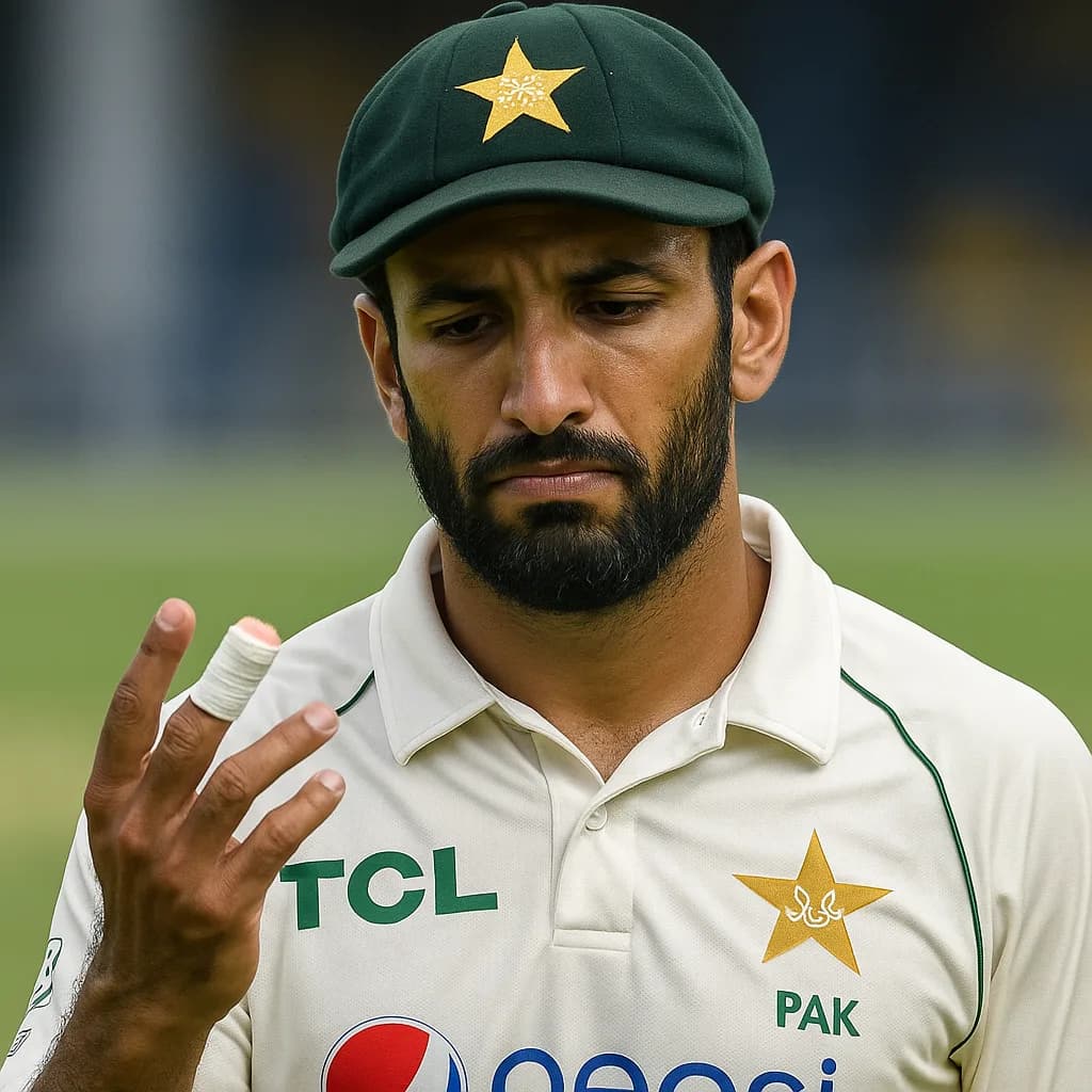 Injury Forces Pakistan Batter Out of Second Test vs West Indies