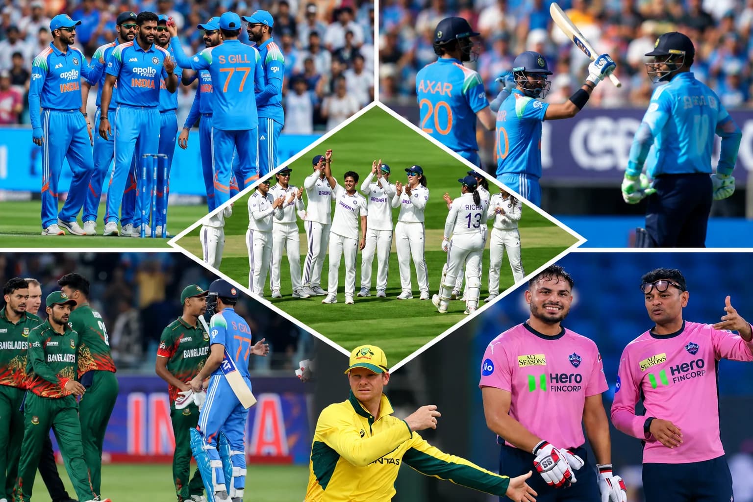 July 14 Cricket News: India Beat England, Shubman Gill Injury, Bangladesh Tour Doubts, Steve Smith T20 Future, DC-CSK Swap