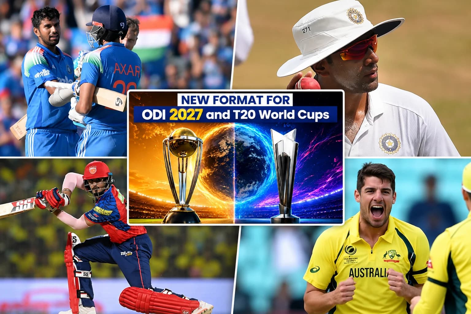 July 15 Cricket News: 2027 WC Format, India Take 1-0 Lead against Eng, Ashwin Slams ICC, Nehal Wadhera Changes His Team, Australia Veteran Announces Retirement