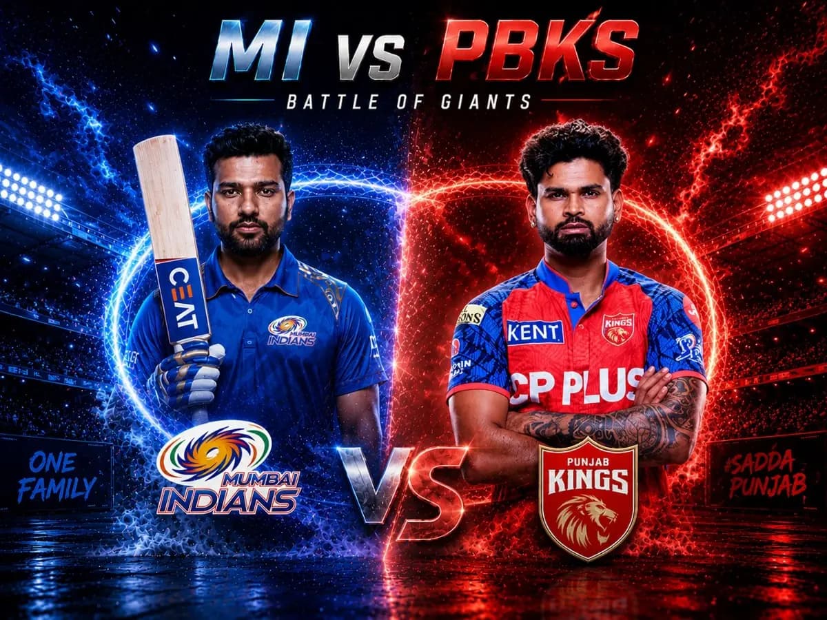 PBKS vs MI IPL 2026: Predicted Playing XI, H2H Record & Match Preview