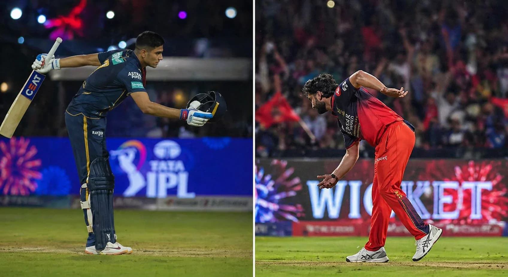 Suyash Sharma Celebration vs Gill in RCB vs GT Clash