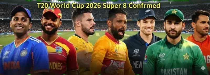 T20 World Cup 2026 Super 8 Confirmed: Full List of Qualified Teams and Format | CricLegacy