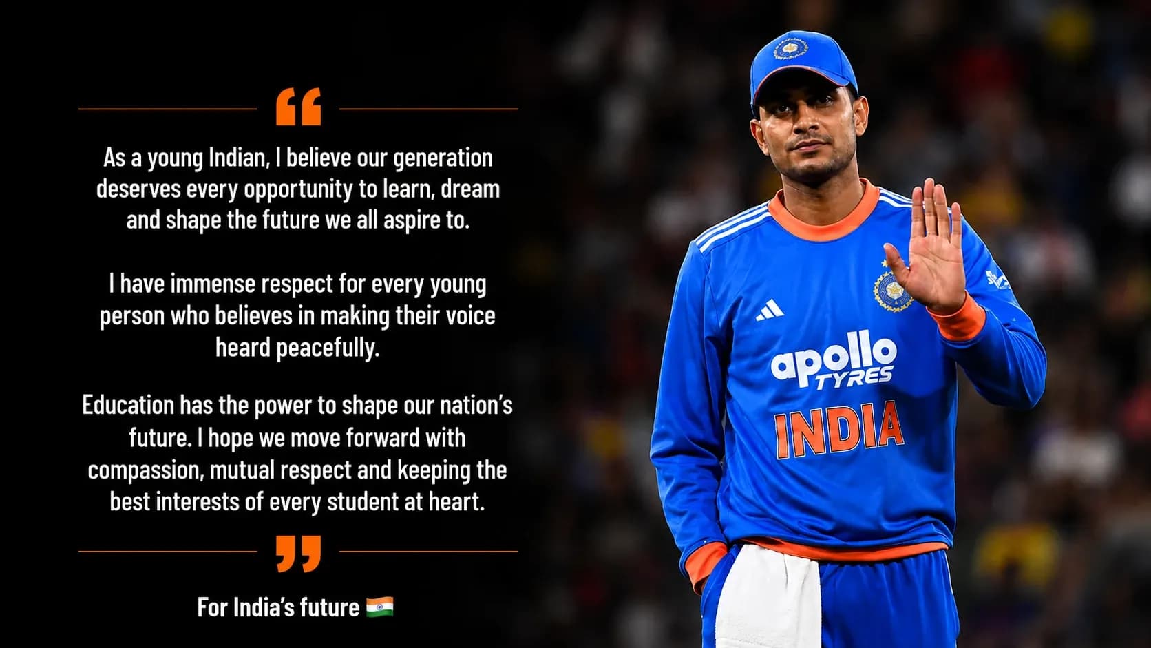 Indian Cricket Releases Official Statement on Student Protests