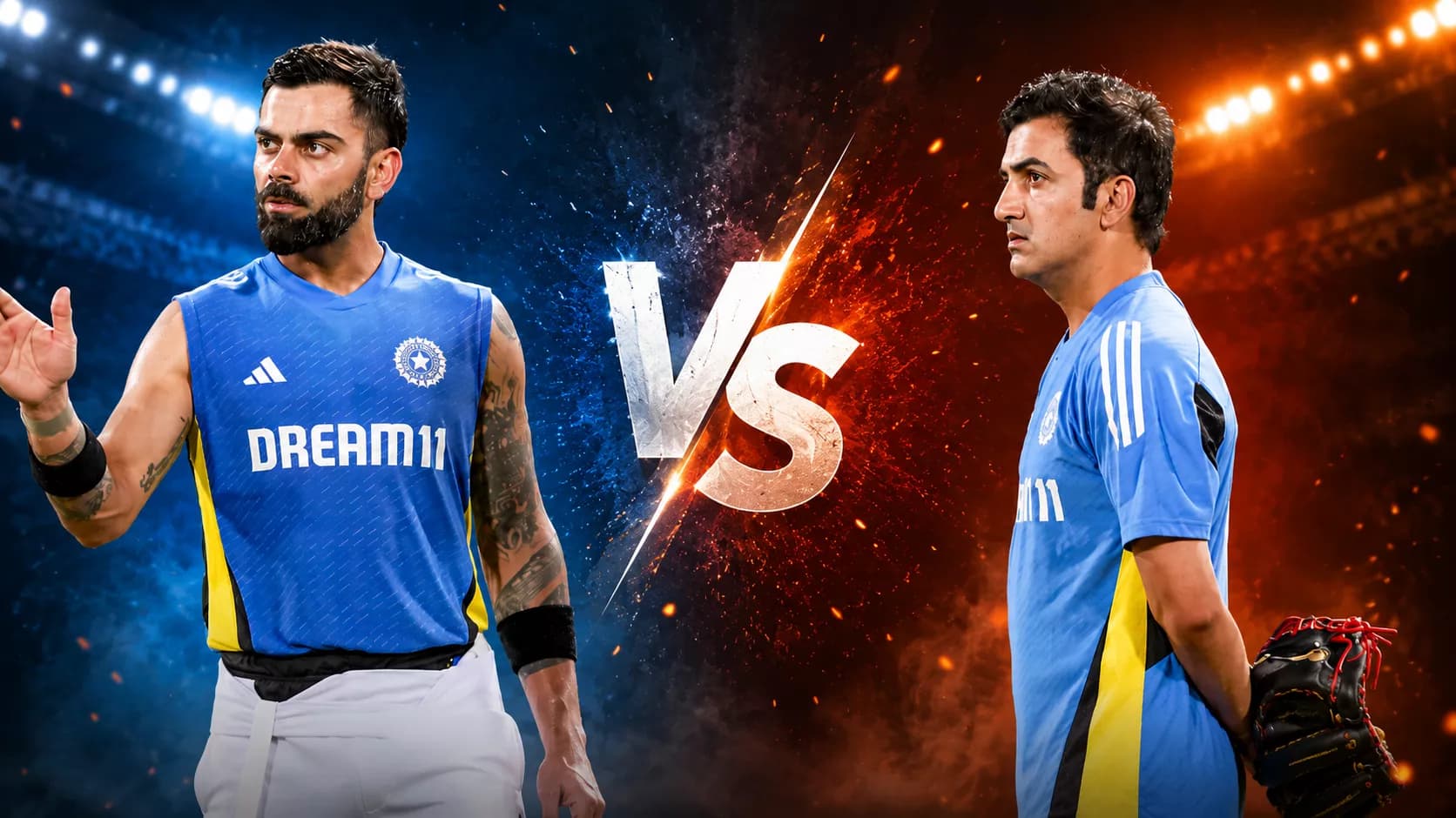 IND vs ENG ODI 2026: Virat Kohli Gautam Gambhir Maintain Distance as Indirect Communication Continues