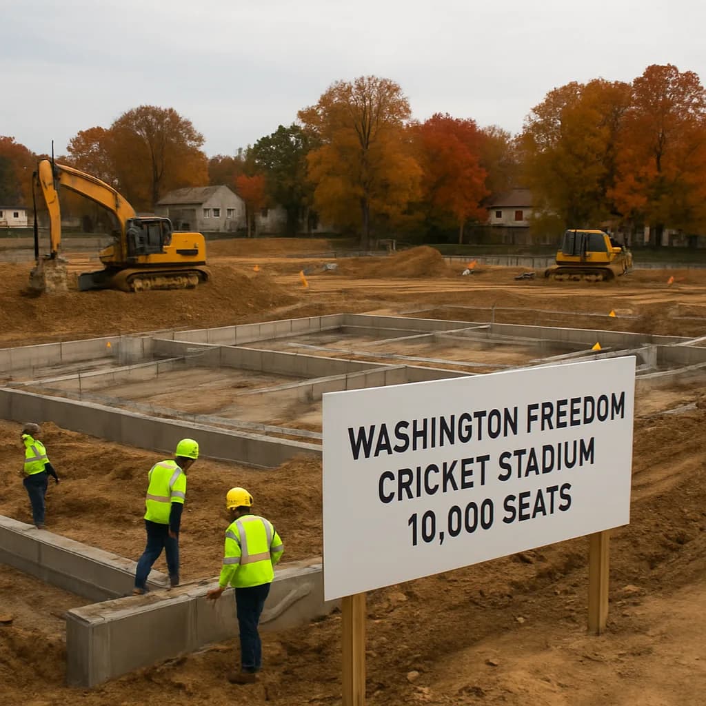 A New Home for American Cricket: Sanjay Govil's Washington Freedom Breaks Ground in Maryland