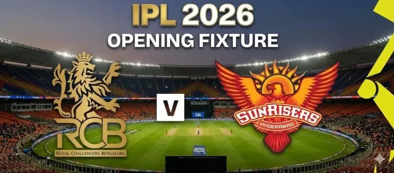 RCB vs SRH March 28 IPL 2026 Opener Confirmed in Bengaluru
