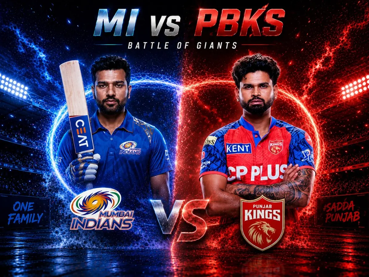 PBKS vs MI IPL 2026: Predicted Playing XI, H2H Record & Match Preview