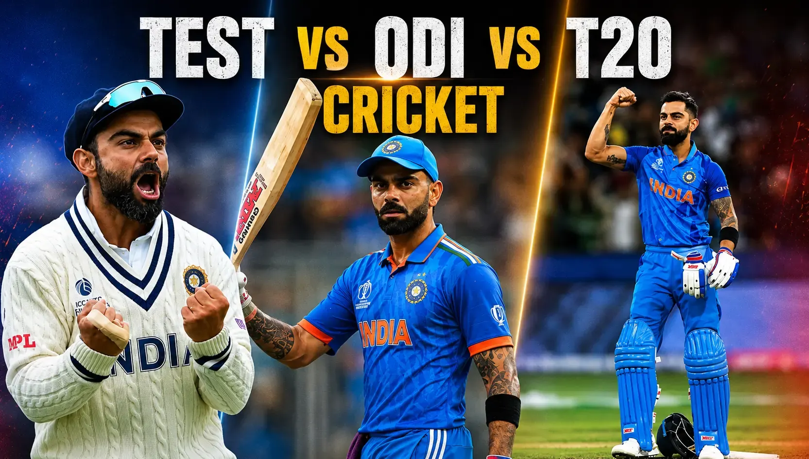 Test vs ODI vs T20 Cricket: What's the Real Difference?
